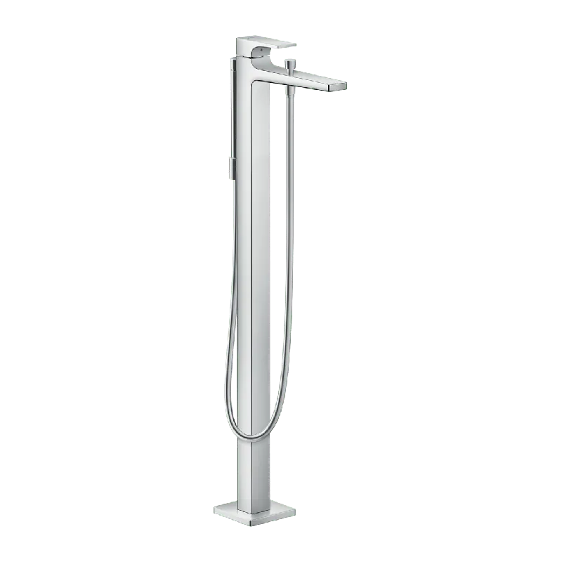 Hansgrohe Metropol robinet de bain îlot avec douchette Chrome Brillant