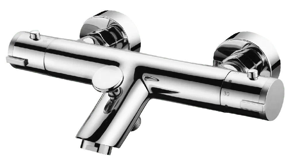 Linie Drum robinet de bain thermostatique chrome brillant