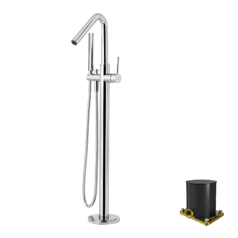 Blaufoss Round Move robinet de bain îlot avec douchette chrome brillant