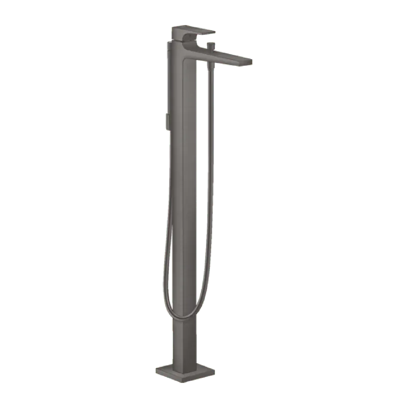 Hansgrohe Metropol Robinet de baignoire îlot mitigeur Brushed Black Chrome set douchette incl.