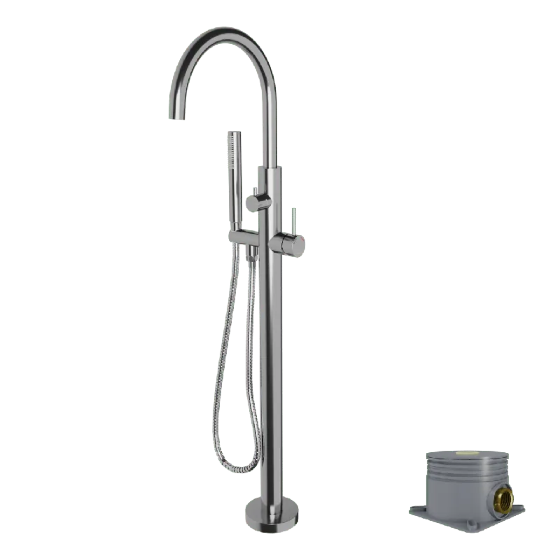 Linie Diversy robinet de bain îlot avec douchette chrome brillant