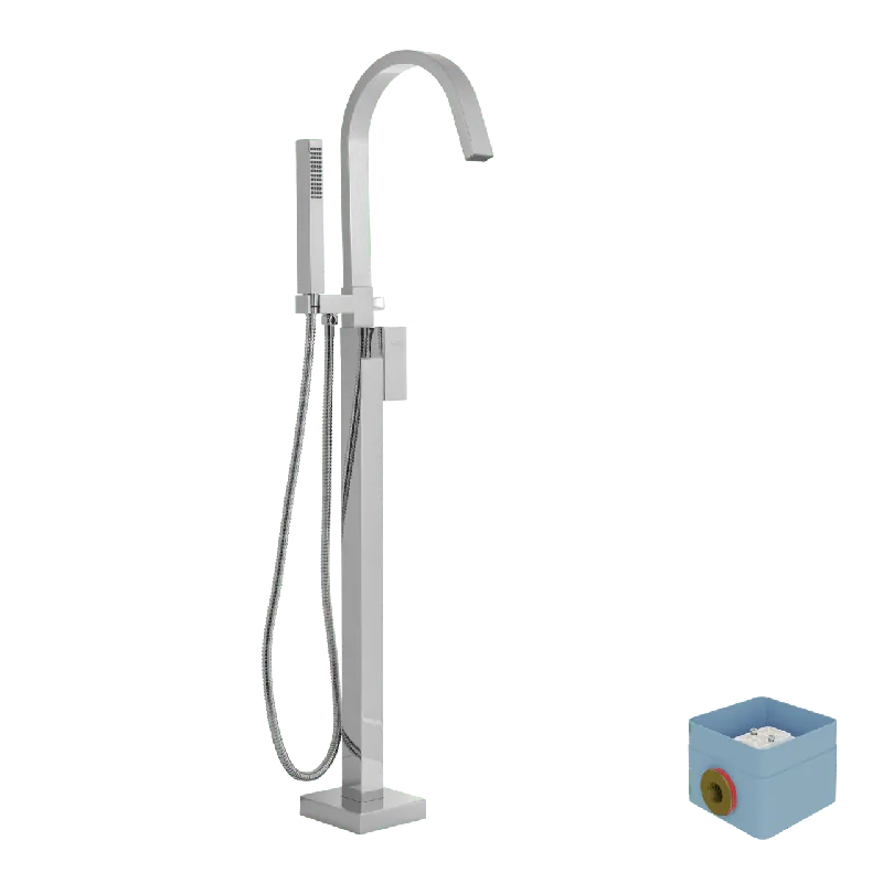 Blaufoss Escape robinet de bain îlot avec douchette chrome brillant