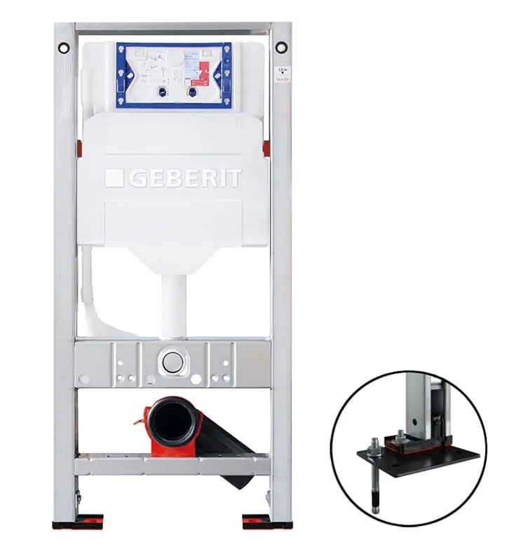 Geberit Sigma UP320 réservoir de chasse encastré avec cadre Burda montage au sol (2025)