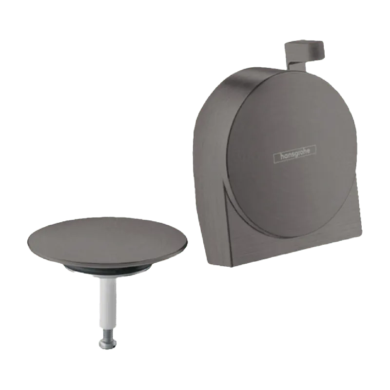 Hansgrohe Exafill S set de finition garniture de remplissage, vidage et trop-plein baignoire Brushed Black Chrome