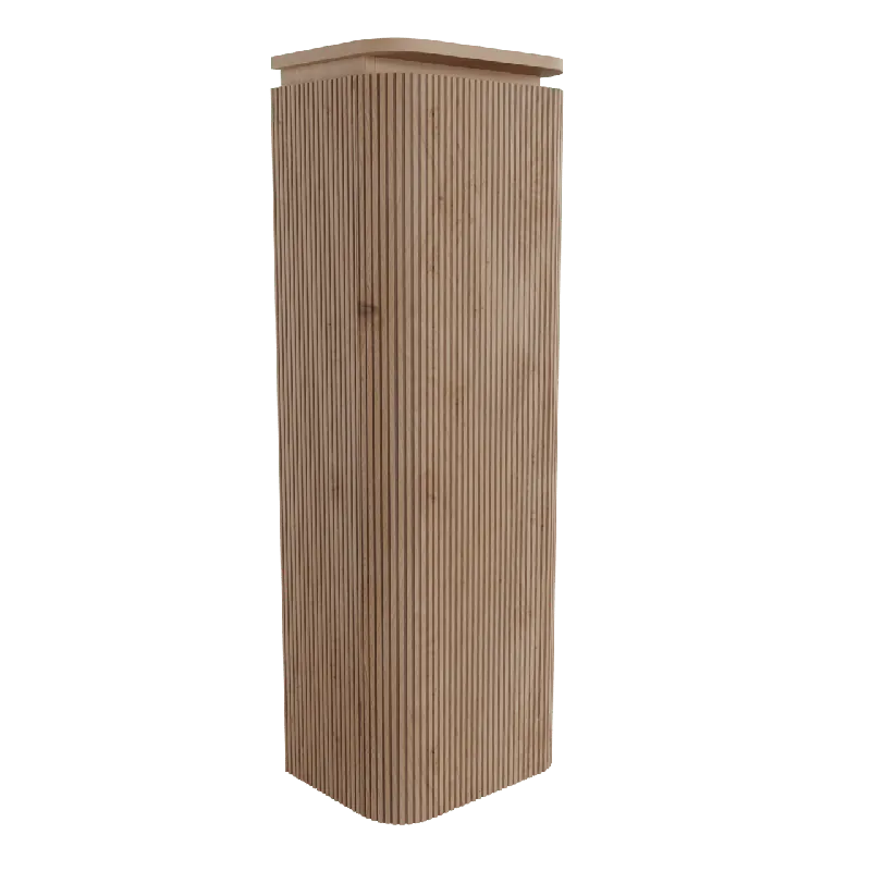 Balmani Moon colonne salle de bains suspendue droite chêne naturelle 44 x 32 x 130 cm