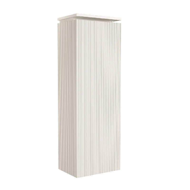 Balmani Eclips Ribs colonne salle de bains suspendue droite Sandbeige 44 x 32 x 130 cm Nervure sym. vert.