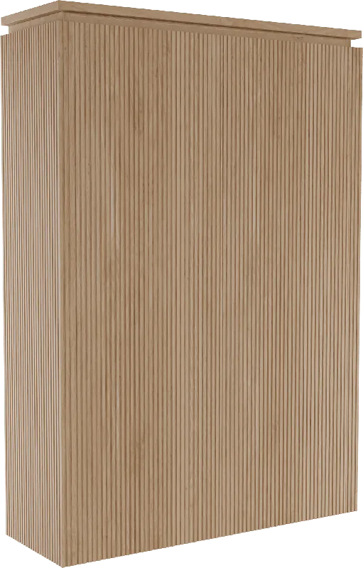 Balmani Eclips Ribs colonne salle de bains suspendue chêne naturel 90 x 32 x 130 cm Nervure sym. vert.