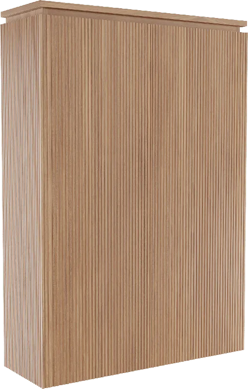Balmani Eclips Ribs colonne salle de bains suspendue Teck 90 x 32 x 130 cm Nervure sym. vert.