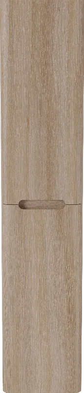 Linie Curvo colonne salle de bains suspendue chêne clair 35 x 30 x 170 cm