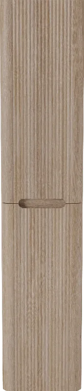 Linie Curvo colonne salle de bains suspendue chêne clair 35 x 30 x 170 cm Nervure sym. vert.