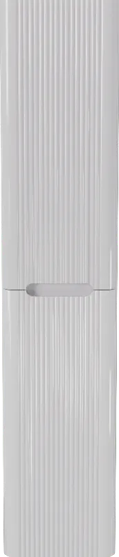 Linie Curvo colonne salle de bains suspendue Blanc Brillant 35 x 30 x 170 cm Nervure sym. vert.