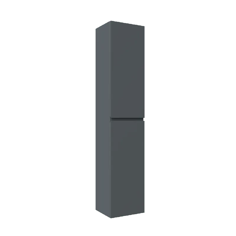 Linie Lado colonne salle de bains suspendu bleu anthracite 35 x 30 x 170 cm