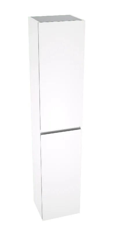Linie Lado colonne salle de bains suspendue Blanc Brillant 35 x 30 x 170 cm