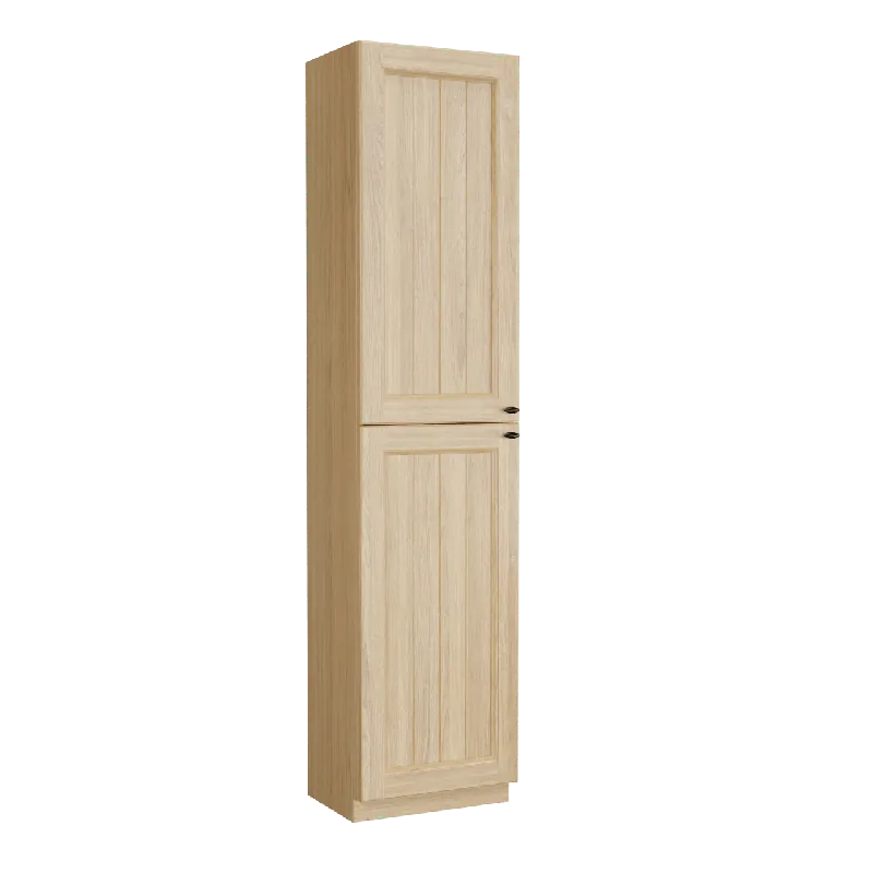 Balmani Lemon colonne salle de bains a poser gauche Plaqué chêne naturel 45 x 35 x 195 cm