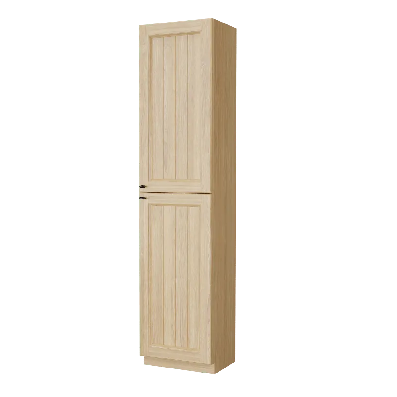 Balmani Lemon colonne salle de bains a poser droite Plaqué chêne naturel 45 x 35 x 195 cm
