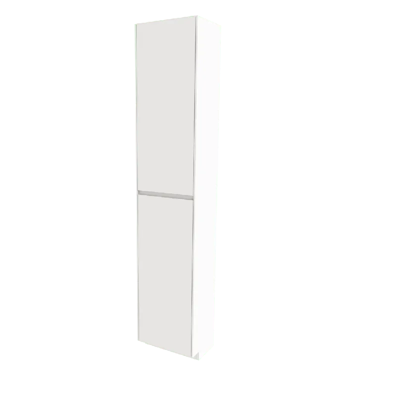 Storke Edge colonne salle de bains a poser gauche Blanc Brillant 40 x 30 x 200 cm