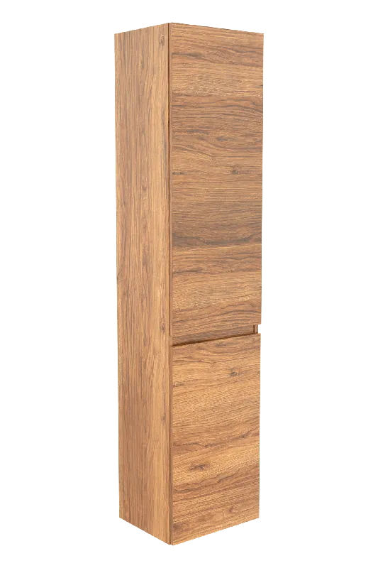 Balmani Lucida colonne salle de bains a poser droite teck 45 x 35 x 195 cm