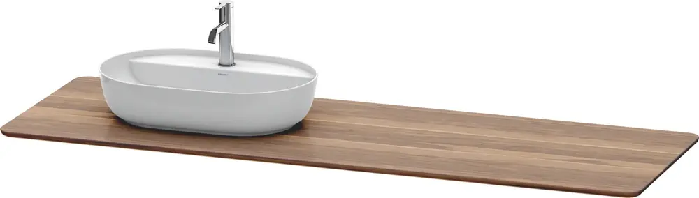 Console en bois massif Duravit Luv LU9463L, largeur 1783mm, adaptée au meuble sous-lavabo LU9563, LU9568