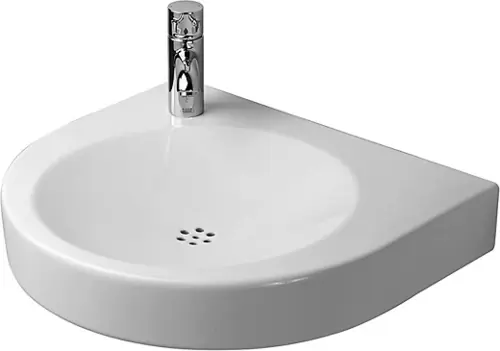 Duravit Architec lavabo Vital Med, 575x520mm, sans trop-plein, 1 trou de robinetterie percé à gauche