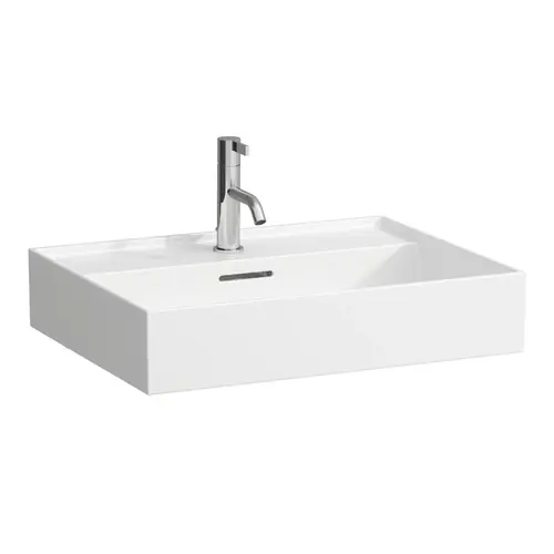 LAUFEN Kartell lavabo à poser 1 trou pour robinet, avec trop-plein, côté inférieur poncé, 600x460mm