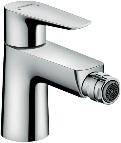 hansgrohe Talis E, mélangeur monocommande pour bidet, garniture de vidage à pousser
