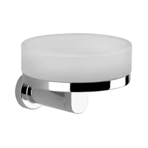 Porte-savon Gessi Emporio pour montage mural, plat en verre satiné