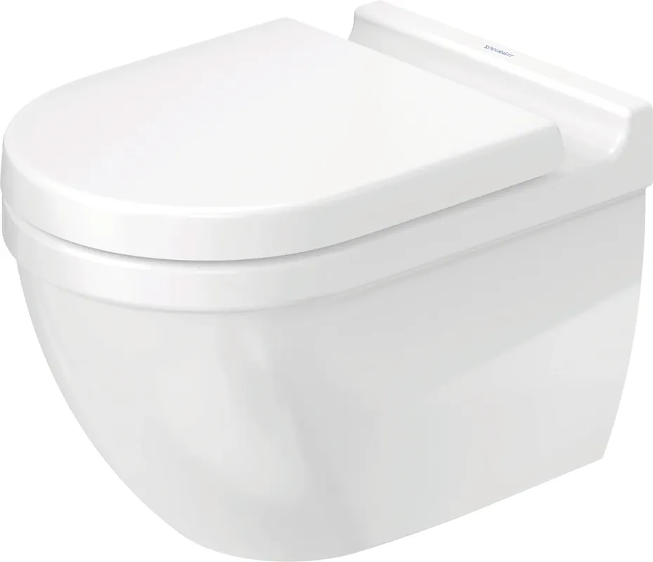 Duravit WC suspendu Starck 3 540mm WC à évacuation verticale, fixation cachée, rimless, blanc
