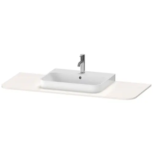 Console Duravit Happy D.2 Plus, 1300x550 mm, 1 découpe au centre, pour meuble sous-lavabo HP4942, HP4962, HP4972