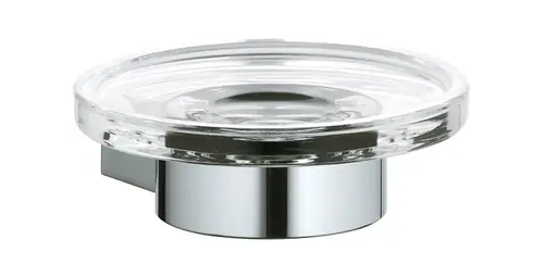 KEUCO PLAN porte-savon, avec coupelle en cristal véritable, chromé