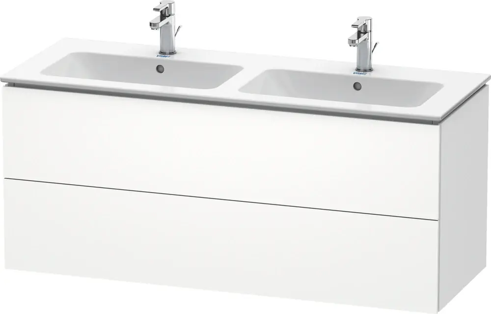 Duravit L-Cube bâti-support lavabo suspendu, 2 tiroirs, 1290x550x481mm