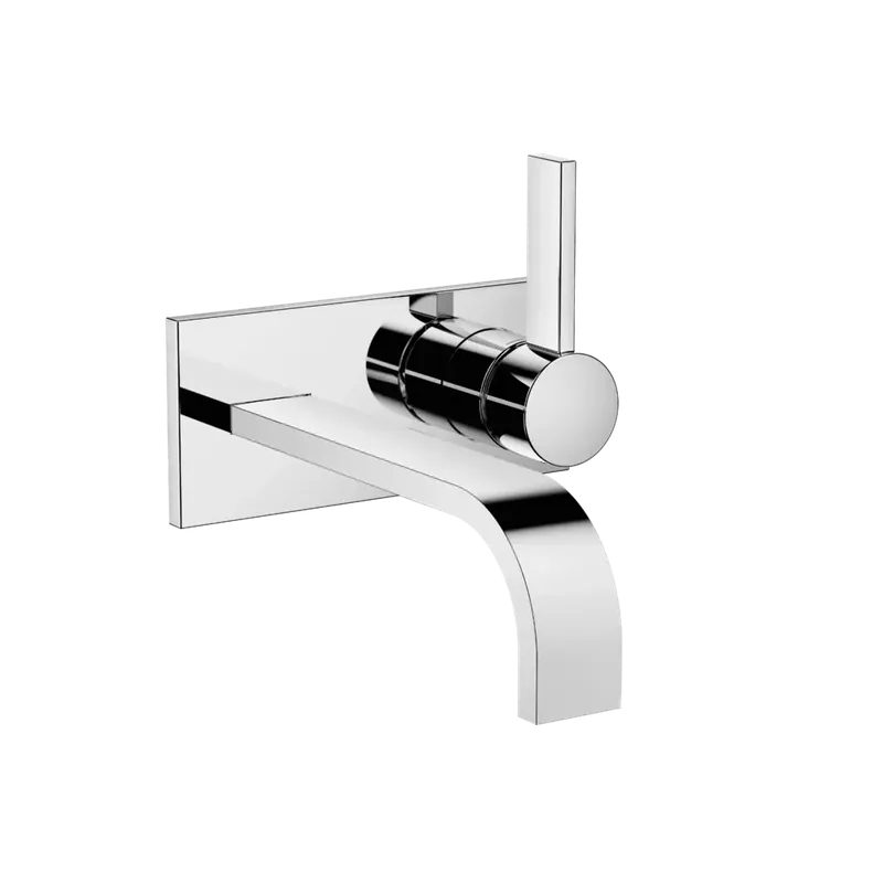 Dornbracht MEM Mitigeur monocommandé mural pour lavabos avec plaques de recouvrement, sans vidage, saillie 207mm