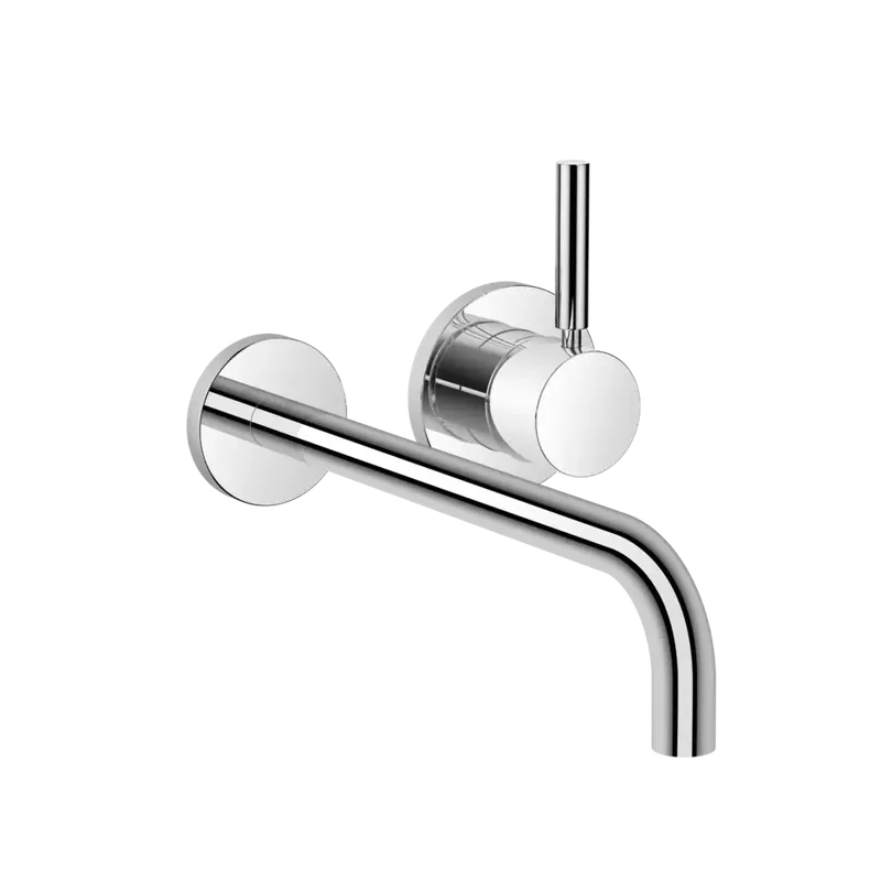 Dornbracht META Mitigeur monocommandé mural pour lavabos sans vidage, saillie 250mm, bec fixe