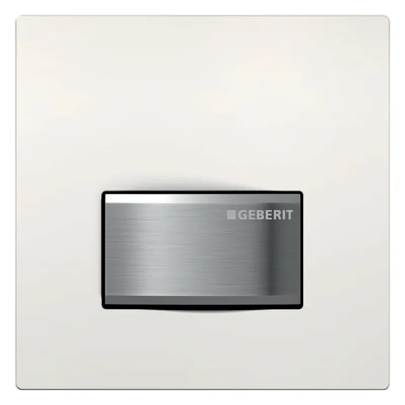Commande Geberit pour urinoir avec déclenchement pneumatique du rinçage, plaques de déclenchement type 50