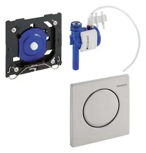 Commande Geberit pour urinoir avec déclenchement pneumatique du rinçage, plaques de déclenchement Mambo