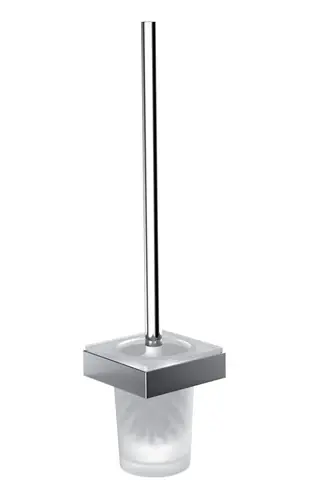 Set de toilette de liaison emco sans couvercle, pour montage mural, cuvette en verre cristal satiné, chromé