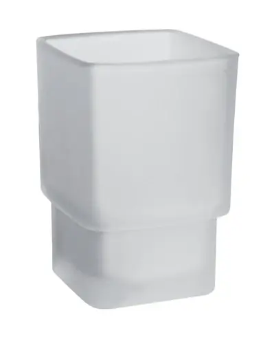 Rince-bouche en verre emco loft pour système de garde-corps, verre cristal satiné