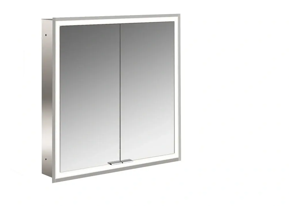 emco prime Armoire de toilette avec éclairage, 600 mm, 2 portes, modèle encastré