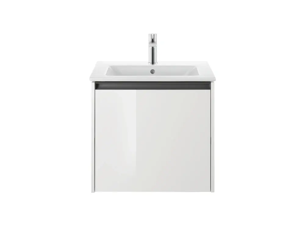 Duravit ME by Starck lavabo pour meuble, avec trop-plein, 1 trou pour robinetterie, avec plage de robinetterie, 630mm