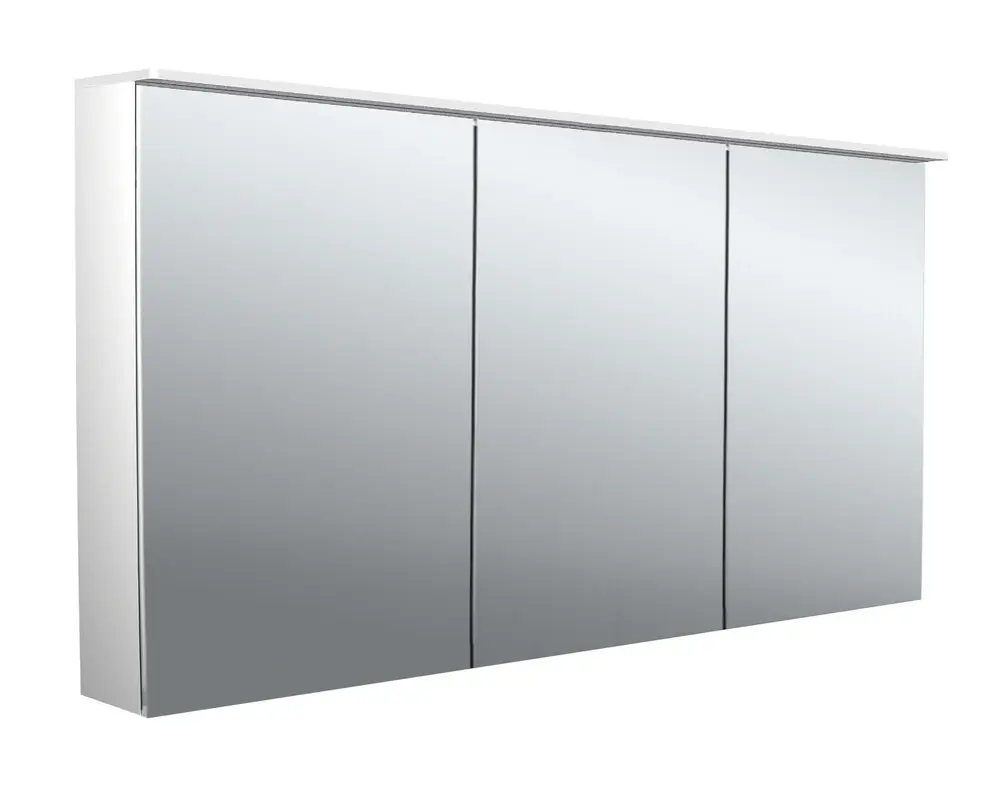 emco puree 2 Armoire de toilette avec éclairage LED design avec panneau lumineux, 3 portes, 1400x711x153mm