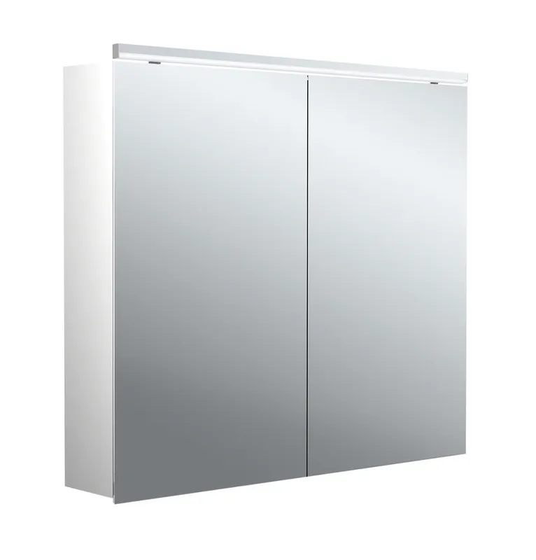emco puree 2 Classic Armoire de toilette avec éclairage LED avec éclairage à poser, 2 portes, 800x711x153mm