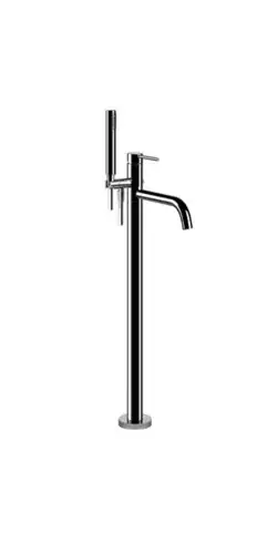 Gessi Emporio Via Tortona Ensemble pré-assemblé pour mitigeur de baignoire sur pied, bec de baignoire fixe, inverseur automatique pour douche à main, 031