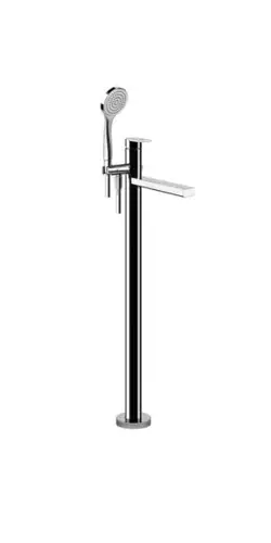 Gessi Emporio Via Manzoni set prêt à lemploi pour mitigeur de baignoire sur pied, bec de baignoire fixe, inverseur automatique pour douche à main