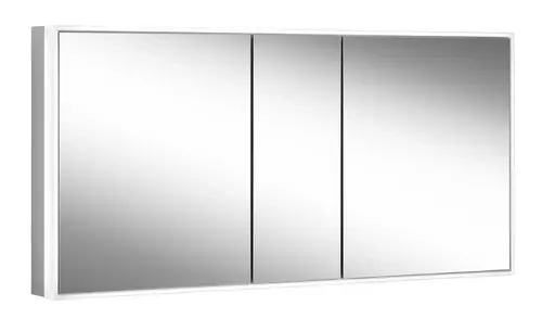 Schneider GLOW classic HCL Armoire de toilette, 3 portes 60/30/60cm, 1525x158x731mm, éclairage circulaire, intensité variable en continu