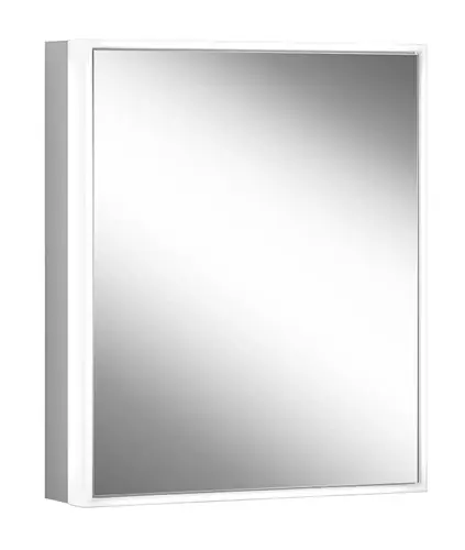 Schneider GLOW classic HCL Armoire de toilette, 1 porte 50cm, charnières à gauche, 525x158x731mm, éclairage périphérique, intensité variable en continu