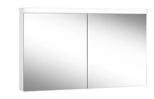 Schneider LOW basic LED Armoire de toilette avec éclairage, 2 portes 65/65cm, 1295x120x747mm