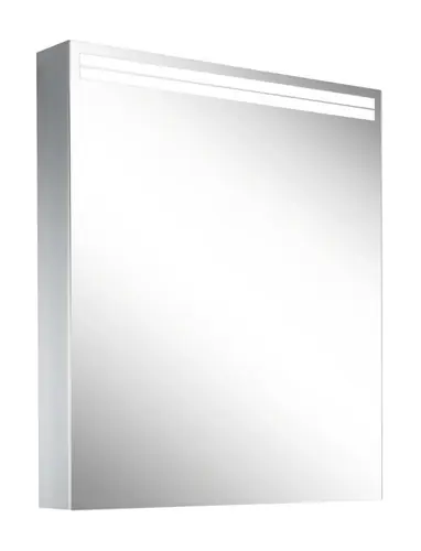 Schneider ARANGA TW Armoire de toilette avec éclairage, 1 porte avec charnières à droite, 595x120x700mm, bandeaux lumineux en haut