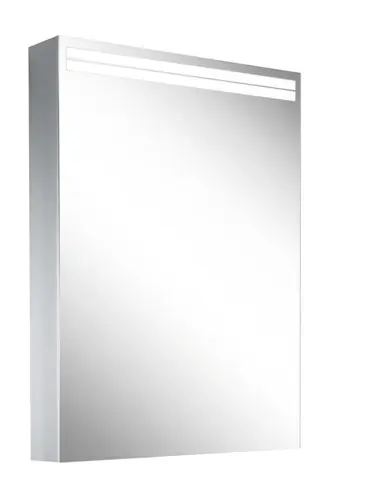 Schneider ARANGA TW Armoire de toilette avec éclairage, 1 porte avec charnières à droite, 495x120x700mm, bandeaux lumineux en haut