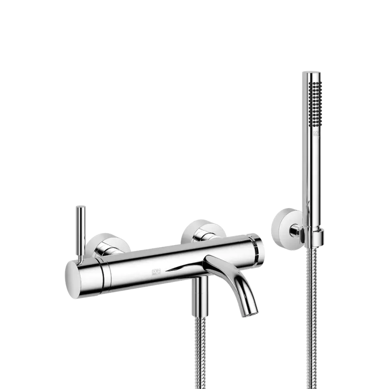 Dornbracht META Mitigeur monocommandé pour bain, pour montage mural, avec flexible de douche, saillie 202mm