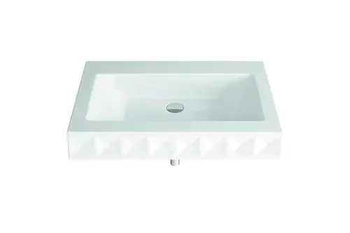 BetteLoft Ornement lavabo mural, 1 rangée, sans percement pour la robinetterie, sans trop-plein, 825x525x100mm