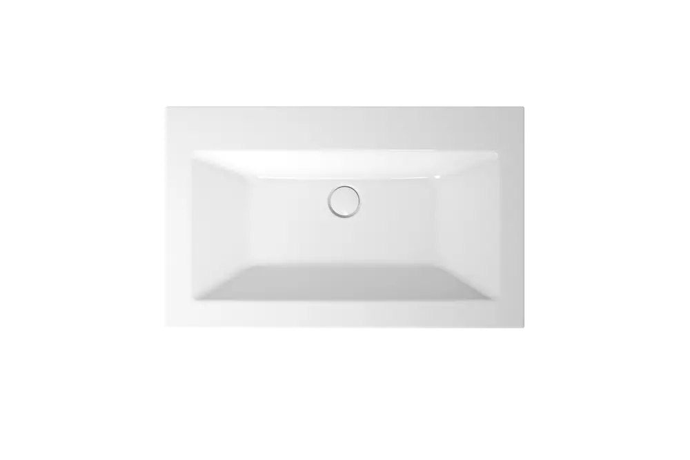 BetteLoft lavabo à encastrer, rectangulaire, 1 trou pour robinet, sans trop-plein, 800x495x100mm